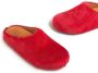 Marni Fussbet Sabot calf-hair slippers Red - Thumbnail 4
