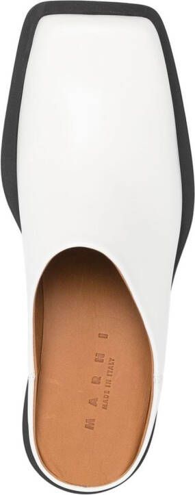 Marni Sabot slip-on mules White