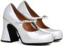 Marni sculpted-heel Mary Jane pumps Silver - Thumbnail 2