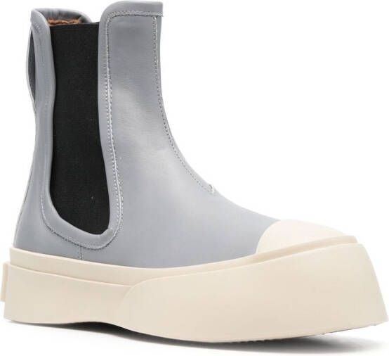 Marni Pablo leather Chelsea boots Grey