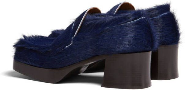 Marni square-toe loafers Blue