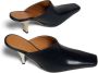 Marni square-toe heeled leather mules Black - Thumbnail 5