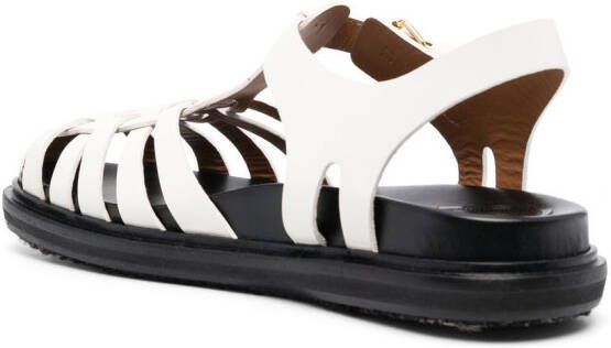 Marni strappy flat sandals White