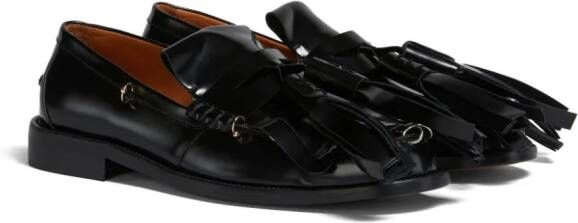Marni tassel-detail leather loafers Black