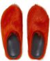 Marni Fussbet Sabot calf-hair slippers Orange - Thumbnail 4