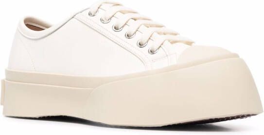Marni Pablo leather flatform sneakers White