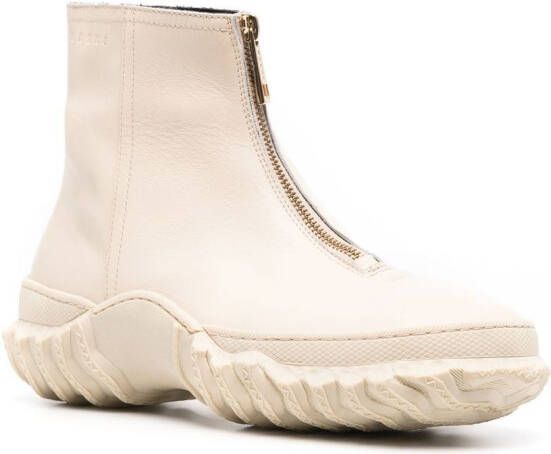 Marni zipped ankle boots Neutrals