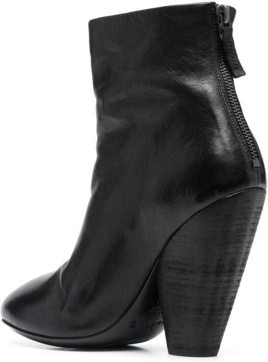Marsèll 120mm leather ankle boots Black