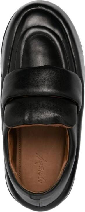 Marsèll 40mm leather platform loafers Black