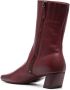 Marsèll 45mm square-toe leather boots Red - Thumbnail 3