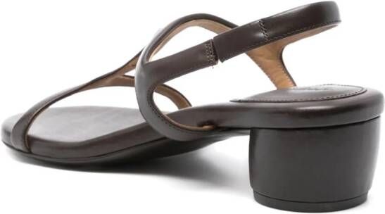 Marsèll 50mm leather sandals Brown