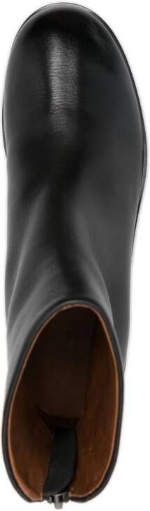 Marsèll 50mm round-toe leather boots Black