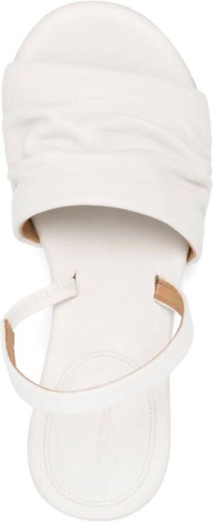 Marsèll 50mm slingback leather sandals White