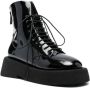 Marsèll 55mm patent lace-up boots Black - Thumbnail 2
