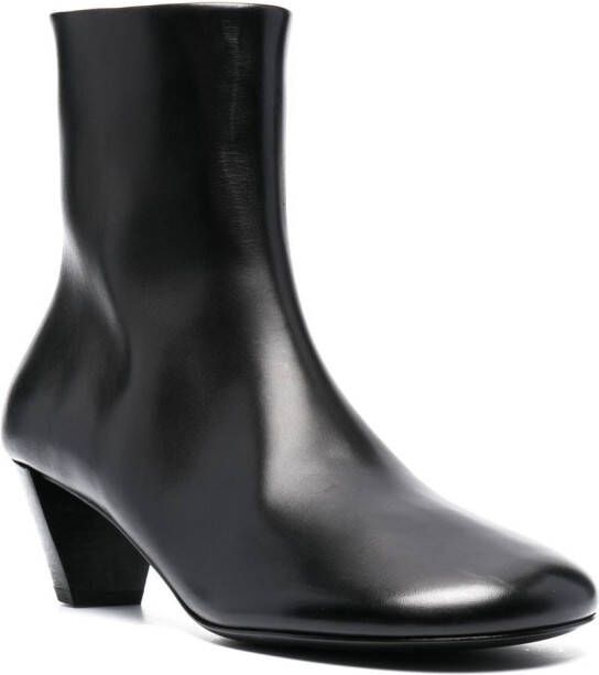 Marsèll 60mm heeled leather boots Black