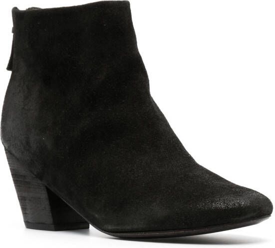 Marsèll 80mm leather ankle boots Black