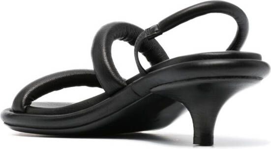 Marsèll 80mm slingback leather sandals Black