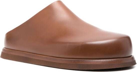 Marsèll Accom leather slippers Brown