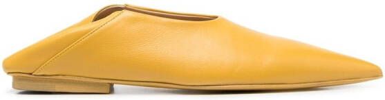 Marsèll Ago leather ballerina shoes Yellow