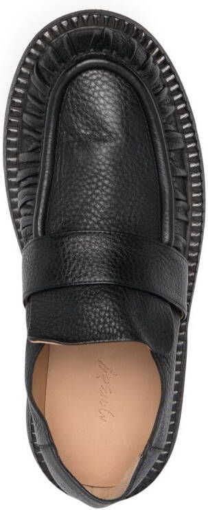 Marsèll Alluce grained leather loafers Black