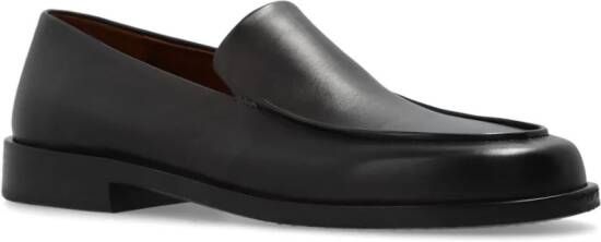Marsèll almond-toe leather loafers Black