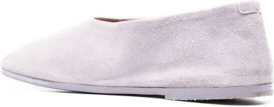 Marsèll almond-toe suede ballerinas Purple