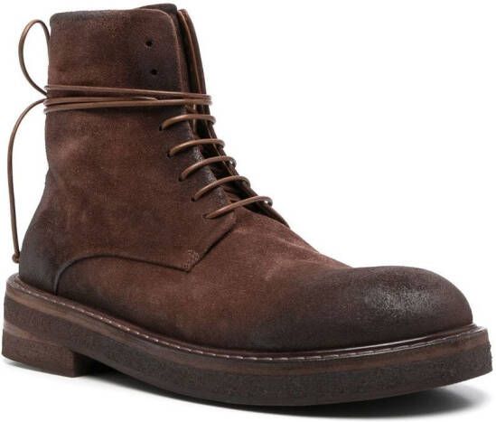 Marsèll ankle lace-up fastening boots Brown