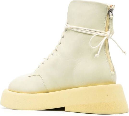 Marsèll ankle lace-up fastening boots Yellow