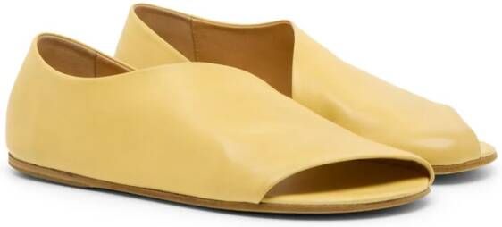 Marsèll Arsella cut-out leather sandals Yellow