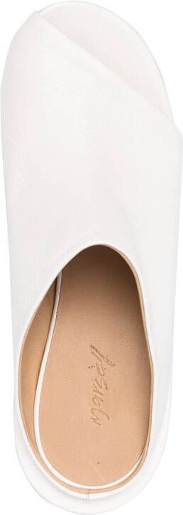 Marsèll asymmetric mid-heel sandals White