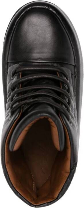 Marsèll Bombo 65mm leather lace-up shoes Black