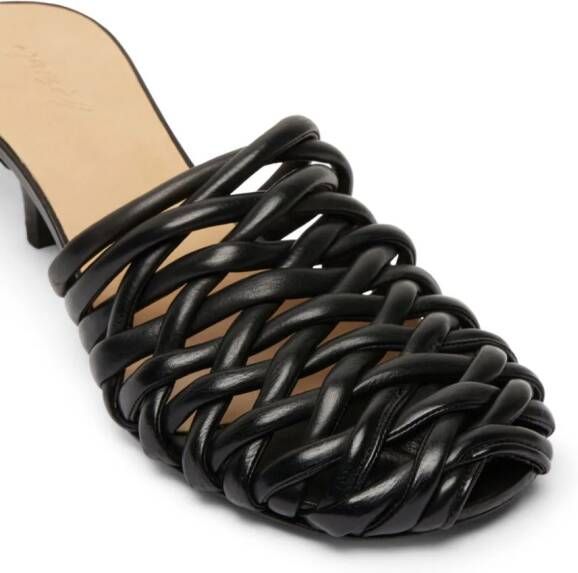 Marsèll braided leather mules Black