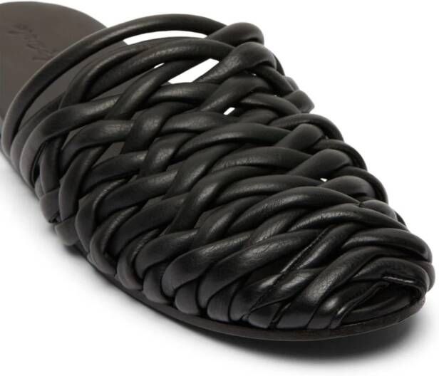 Marsèll braided leather slippers Black