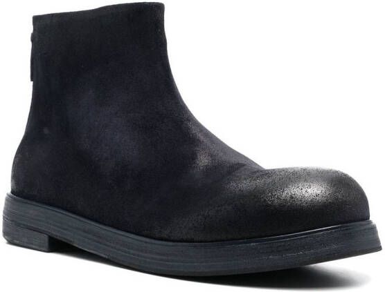 Marsèll brushed leather ankle boots Blue
