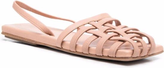 Marsèll caged-strap square-toe sandals Neutrals