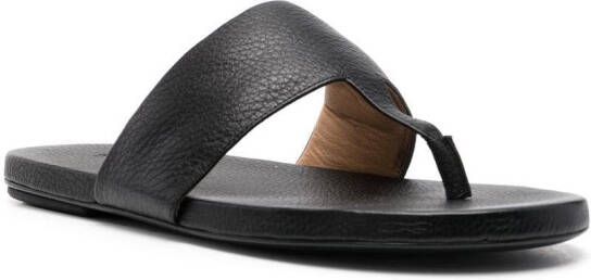 Marsèll calf leather flip-flops Black