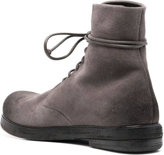 Marsèll calf leather lace-up boots Grey