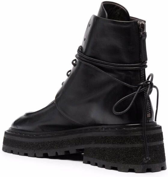 Marsèll Carro ridged-sole leather boots Black