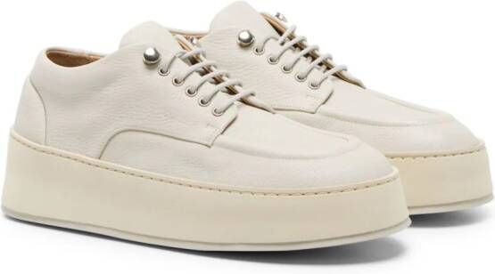 Marsèll Cassapana flatform leather sneakers Neutrals