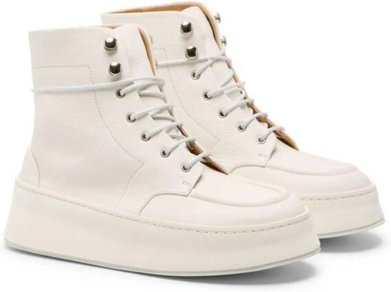 Marsèll Cassapana leather ankle boots White
