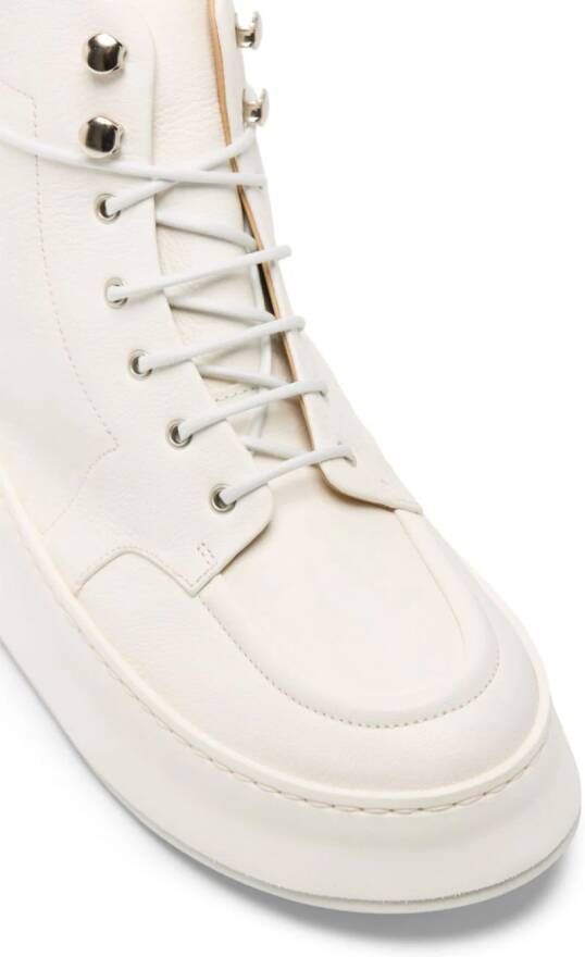 Marsèll Cassapana leather ankle boots White