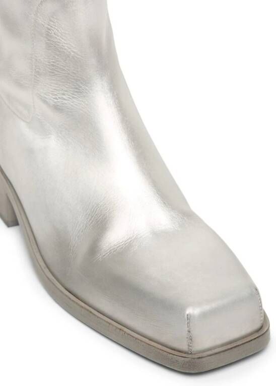 Marsèll Cassello metallic ankle boots Silver