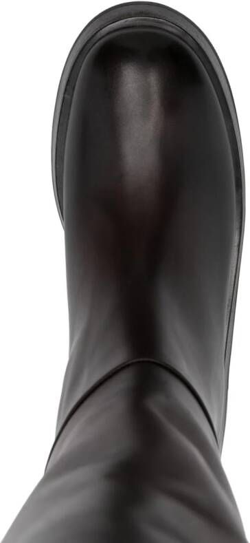 Marsèll Chamois 60mm leather boots Brown