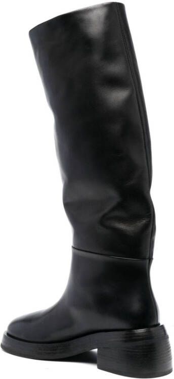 Marsèll Chamois 75mm leather boots Black