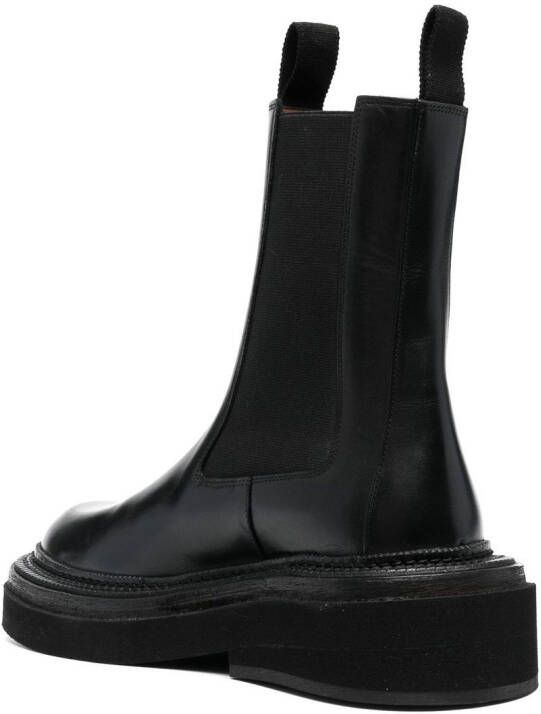 Marsèll chunky leather boots Black