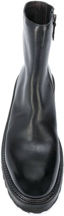 Marsèll chunky sole leather boots Black