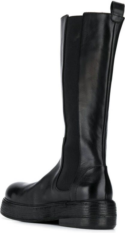 Marsèll chunky sole leather boots Black