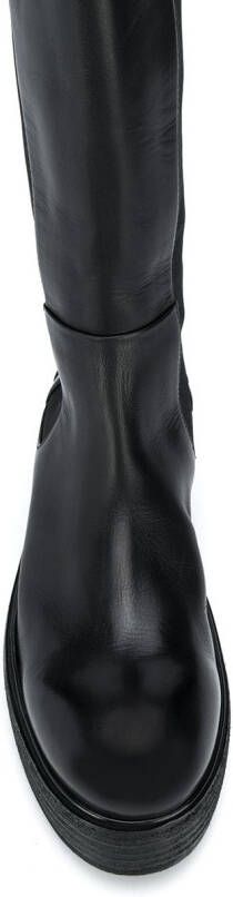 Marsèll chunky sole leather boots Black