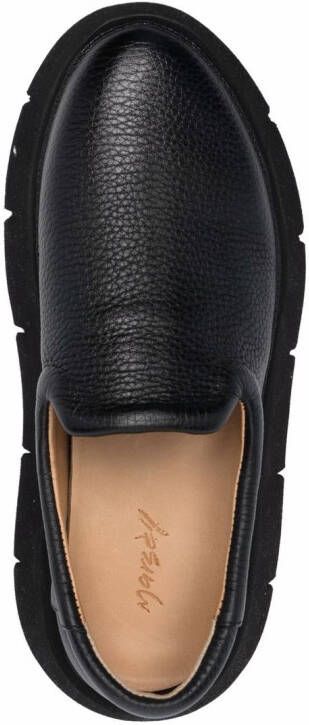Marsèll chunky sole leather loafers Black
