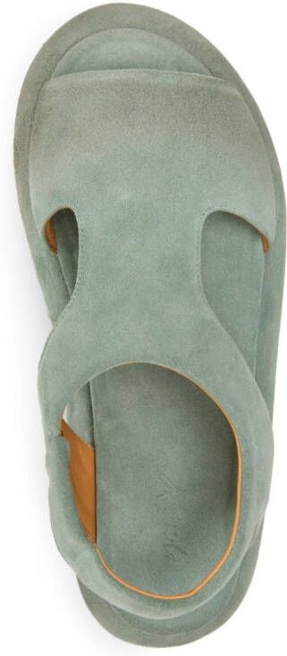 Marsèll Ciambellona reversed-leather sandals Green